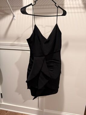 Lulu's Black Spaghetti Strap Mini Dress NWT